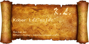 Kober László névjegykártya